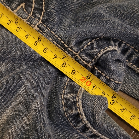 Miss Me Blue Wing Flap Embellished Flare Boot Women's Jeans Size 28 Western Y2K - Picture 6 of 9